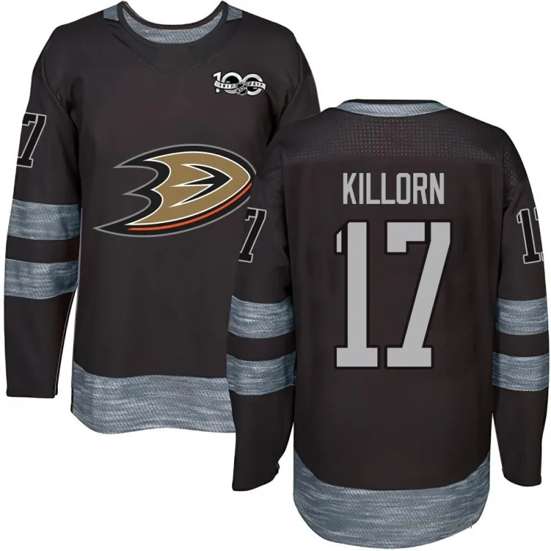 Black Men's Alex Killorn Authentic Anaheim Ducks 1917-2017 100th Anniversary Jersey