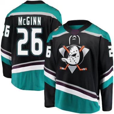 Black Men's Brock McGinn Breakaway Anaheim Ducks Alternate Jersey