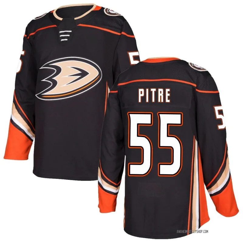 Black Men's Coulson Pitre Authentic Anaheim Ducks Home Jersey