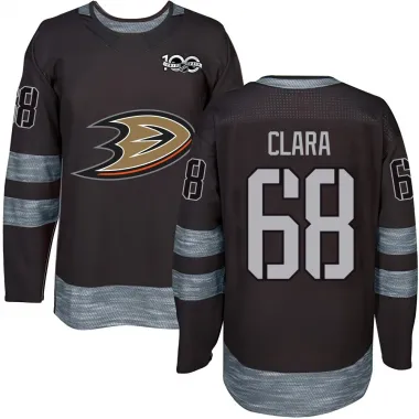 Black Men's Damian Clara Authentic Anaheim Ducks 1917-2017 100th Anniversary Jersey