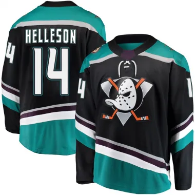Black Men's Drew Helleson Breakaway Anaheim Ducks Alternate Jersey