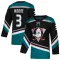 Black Men's Ian Moore Authentic Anaheim Ducks Teal Alternate Jersey