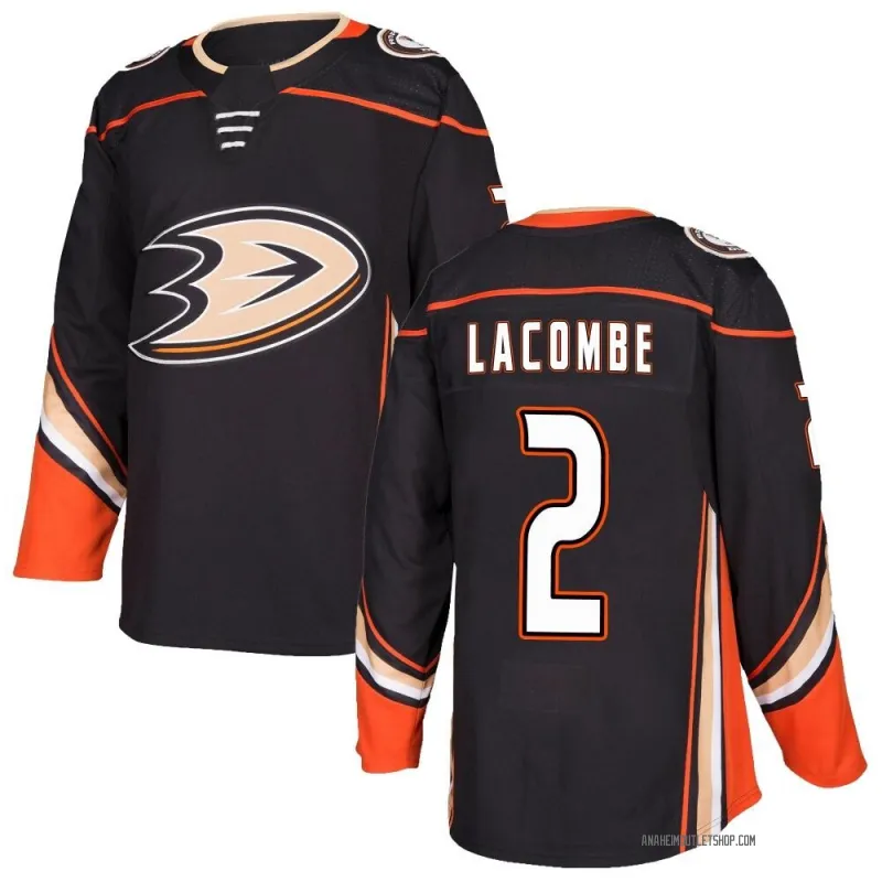 Black Men's Jackson LaCombe Authentic Anaheim Ducks Home Jersey