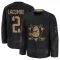 Black Men's Jackson LaCombe Premium Anaheim Ducks 2024 Military Appreciation Practice Jersey