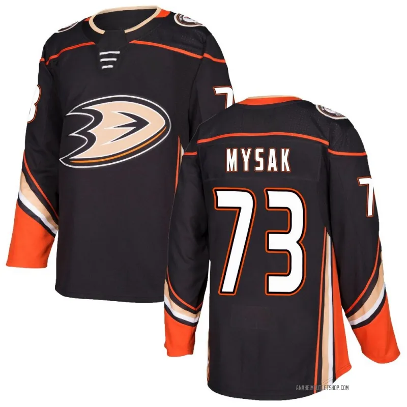 Black Men's Jan Mysak Authentic Anaheim Ducks Home Jersey