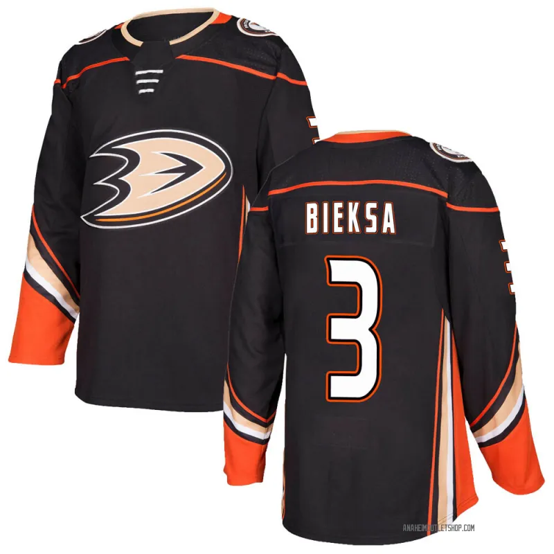 Black Men's Kevin Bieksa Authentic Anaheim Ducks Home Jersey