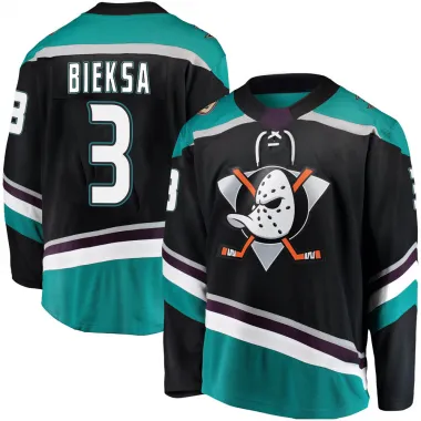 Black Men's Kevin Bieksa Breakaway Anaheim Ducks Alternate Jersey
