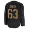 Black Men's Konnor Smith Premium Anaheim Ducks 2024 Military Appreciation Practice Jersey