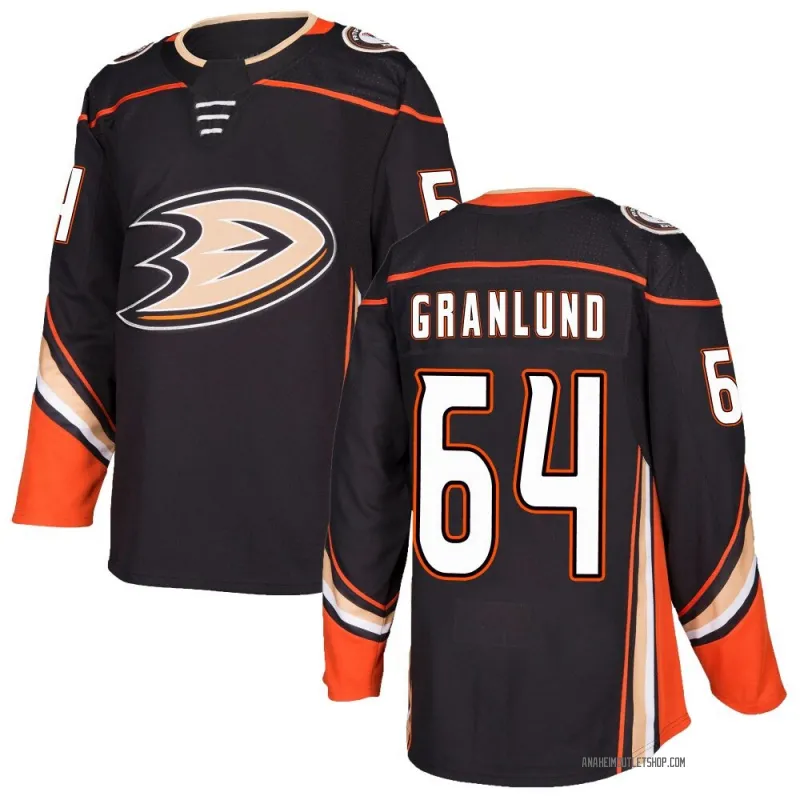 Black Men's Mikael Granlund Authentic Anaheim Ducks Home Jersey