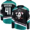 Black Men's Nathan Gaucher Breakaway Anaheim Ducks Alternate Jersey