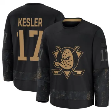 Black Men's Ryan Kesler Premium Anaheim Ducks 2024 Military Appreciation Practice Jersey