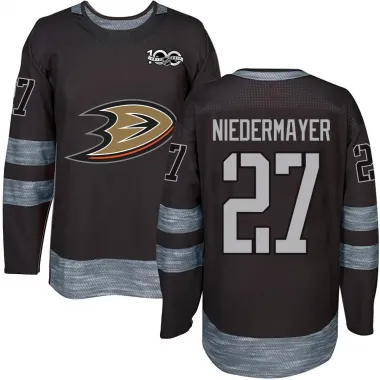 Black Men's Scott Niedermayer Authentic Anaheim Ducks 1917-2017 100th Anniversary Jersey