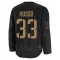 Black Men's Ville Husso Premium Anaheim Ducks 2024 Military Appreciation Practice Jersey