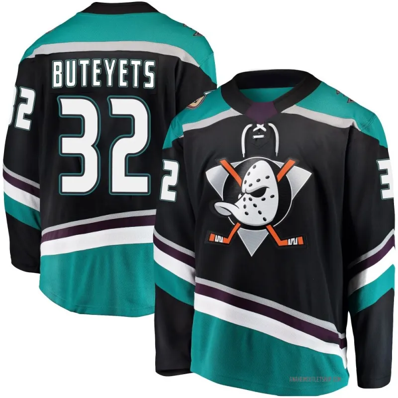 Black Men's Vyacheslav Buteyets Breakaway Anaheim Ducks Alternate Jersey