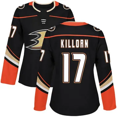 Black Women's Alex Killorn Authentic Anaheim Ducks Home Jersey