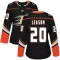 Black Women's Brett Leason Authentic Anaheim Ducks Home Jersey
