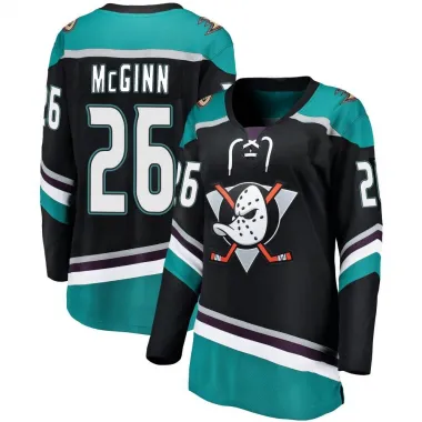 Black Women's Brock McGinn Breakaway Anaheim Ducks Alternate Jersey