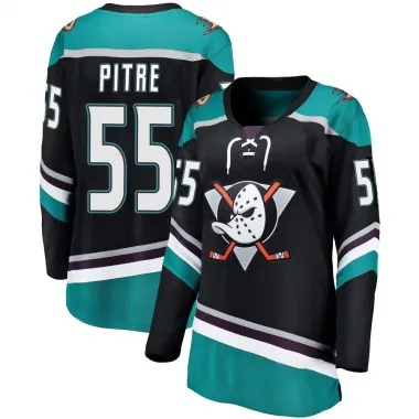 Black Women's Coulson Pitre Breakaway Anaheim Ducks Alternate Jersey