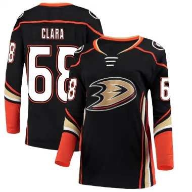 Black Women's Damian Clara Breakaway Anaheim Ducks Home Jersey