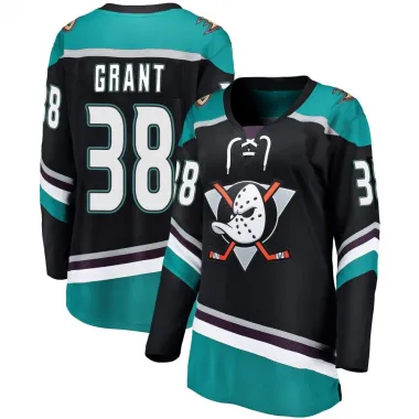 Black Women's Derek Grant Breakaway Anaheim Ducks Alternate Jersey