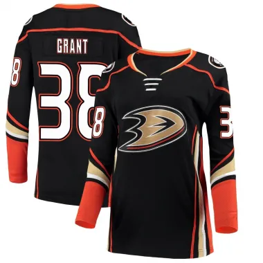 Black Women's Derek Grant Breakaway Anaheim Ducks Home Jersey