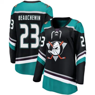 Black Women's Francois Beauchemin Breakaway Anaheim Ducks Alternate Jersey