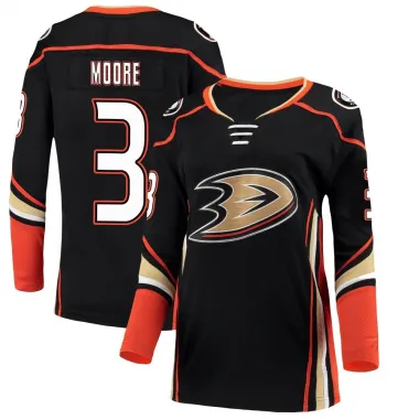 Black Women's Ian Moore Breakaway Anaheim Ducks Home Jersey