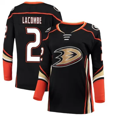 Black Women's Jackson LaCombe Breakaway Anaheim Ducks Home Jersey