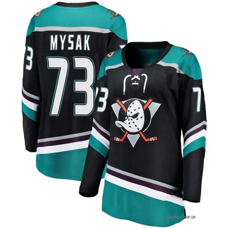 Black Women's Jan Mysak Breakaway Anaheim Ducks Alternate Jersey