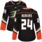 Black Women's Jansen Harkins Authentic Anaheim Ducks Home Jersey