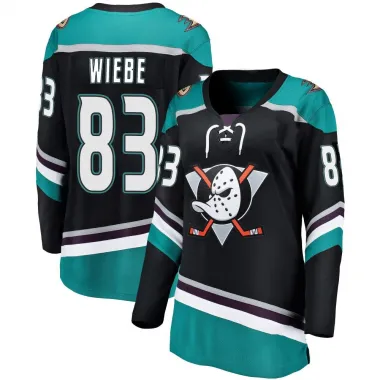 Black Women's Jaxsen Wiebe Breakaway Anaheim Ducks Alternate Jersey