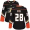 Black Women's Jeffrey Viel Authentic Anaheim Ducks Home Jersey