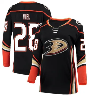 Black Women's Jeffrey Viel Breakaway Anaheim Ducks Home Jersey