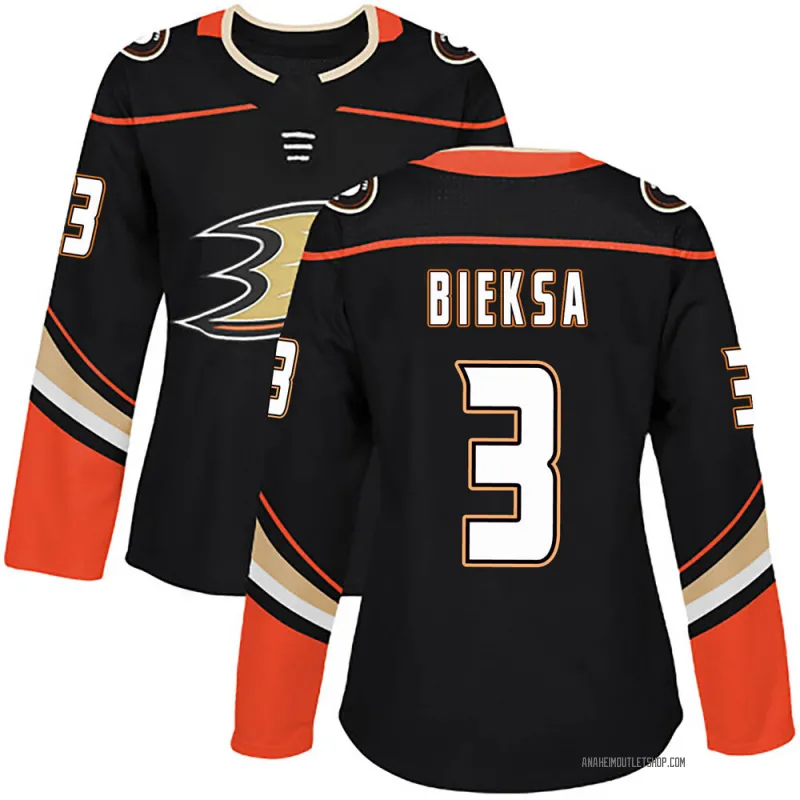 Black Women's Kevin Bieksa Authentic Anaheim Ducks Home Jersey