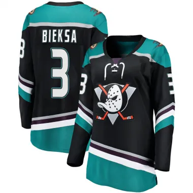 Black Women's Kevin Bieksa Breakaway Anaheim Ducks Alternate Jersey