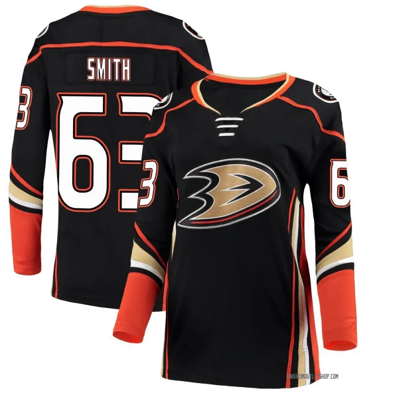 Black Women's Konnor Smith Breakaway Anaheim Ducks Home Jersey