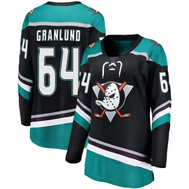Black Women's Mikael Granlund Breakaway Anaheim Ducks Alternate Jersey