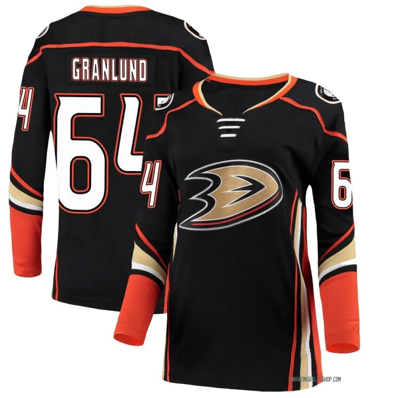 Black Women's Mikael Granlund Breakaway Anaheim Ducks Home Jersey