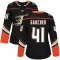Black Women's Nathan Gaucher Authentic Anaheim Ducks Home Jersey