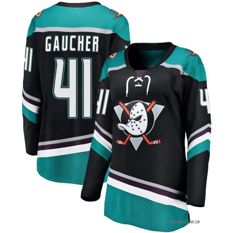 Black Women's Nathan Gaucher Breakaway Anaheim Ducks Alternate Jersey