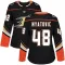 Black Women's Nico Myatovic Authentic Anaheim Ducks Home Jersey