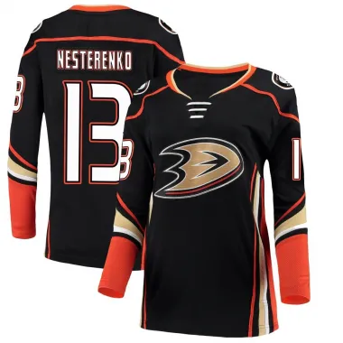 Black Women's Nikita Nesterenko Breakaway Anaheim Ducks Home Jersey
