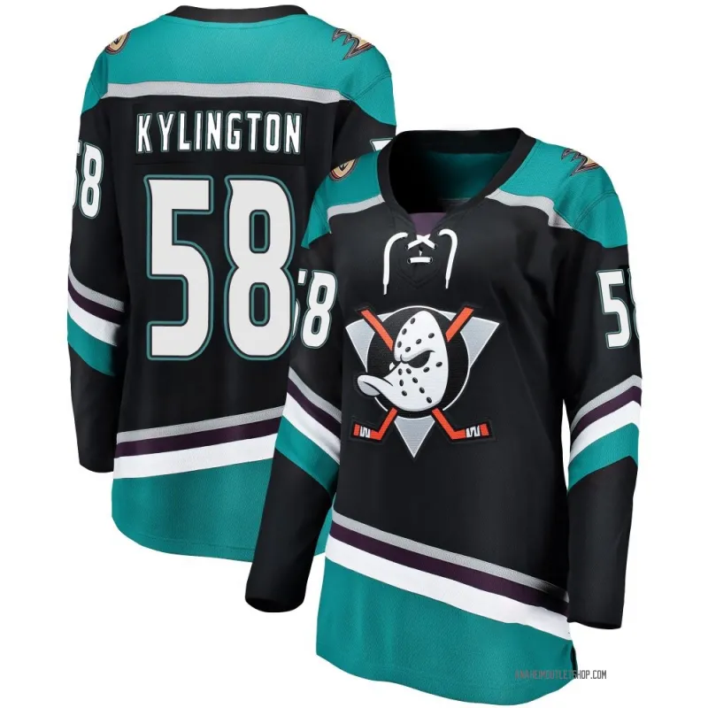 Black Women's Oliver Kylington Breakaway Anaheim Ducks Alternate Jersey