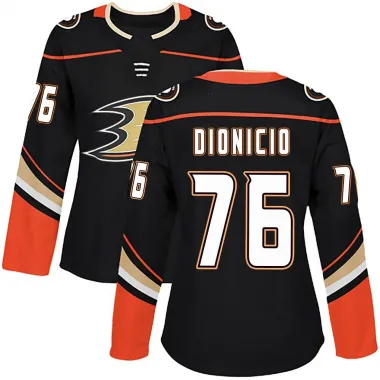 Black Women's Rodwin Dionicio Authentic Anaheim Ducks Home Jersey