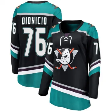Black Women's Rodwin Dionicio Breakaway Anaheim Ducks Alternate Jersey
