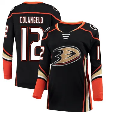 Black Women's Sam Colangelo Breakaway Anaheim Ducks Home Jersey