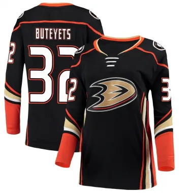 Black Women's Vyacheslav Buteyets Breakaway Anaheim Ducks Home Jersey