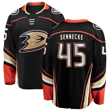 Black Youth Beckett Sennecke Breakaway Anaheim Ducks Home Jersey