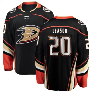 Black Youth Brett Leason Breakaway Anaheim Ducks Home Jersey