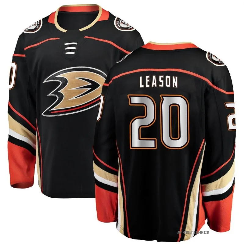 Black Youth Brett Leason Breakaway Anaheim Ducks Home Jersey